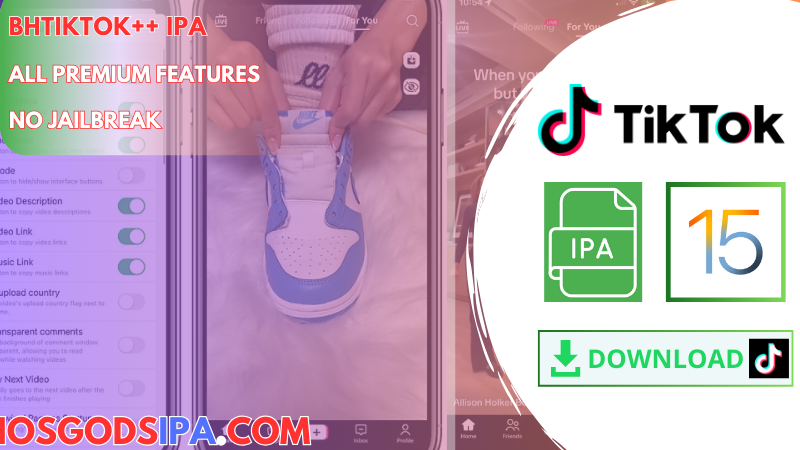 BHTiktok++ IPA v0.0.1『Download Link & Install Instruction』